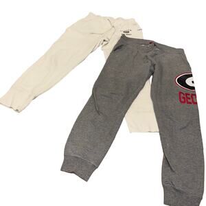 BUNDLE Champion + UGA Joggers, Sweatpants, M, Gray & Cream (see notes)